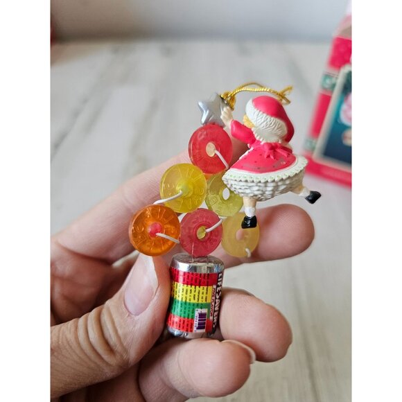 Enesco Lifesavers starring role Xmas candy ornament vintage Xmas tree 1995 13705 - Picture 5 of 9